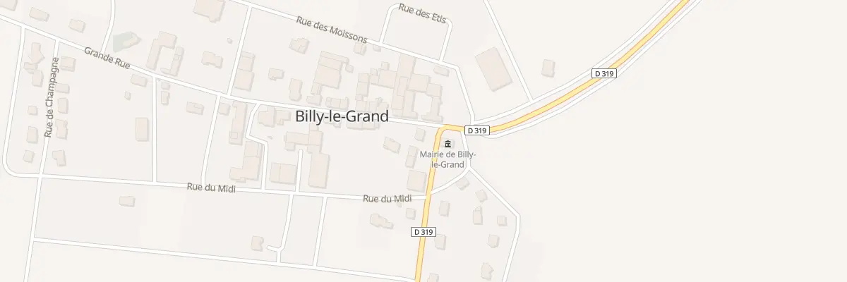 Plan du 2 Rue de Vaudemange à Billy-le-Grand