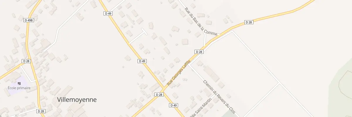 Plan du 35 Rue Georges Lafille à Villemoyenne