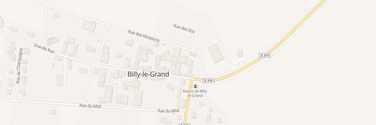 Plan du 4 Gr Grande Rue à Billy-le-Grand