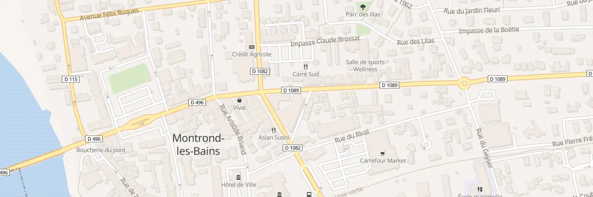 Plan du 34 Pas Joannes Randoing à Montrond-les-Bains
