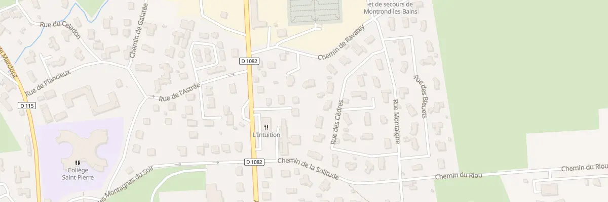 Plan du 486 Av de la Route Bleue à Montrond-les-Bains