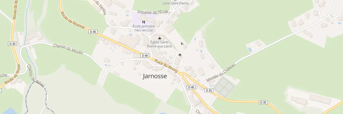 Plan du 59 Pl du Bourg à Jarnosse
