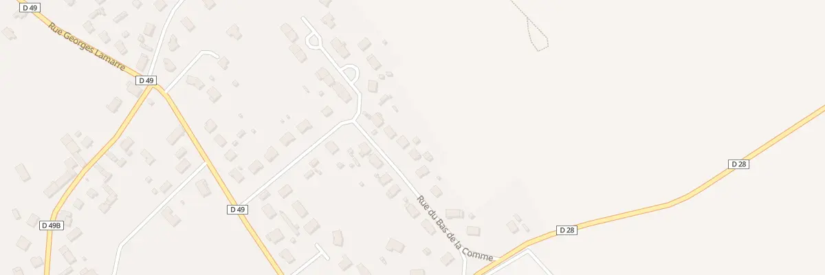 Plan du 12 Rue du Bas de la Comme à Villemoyenne