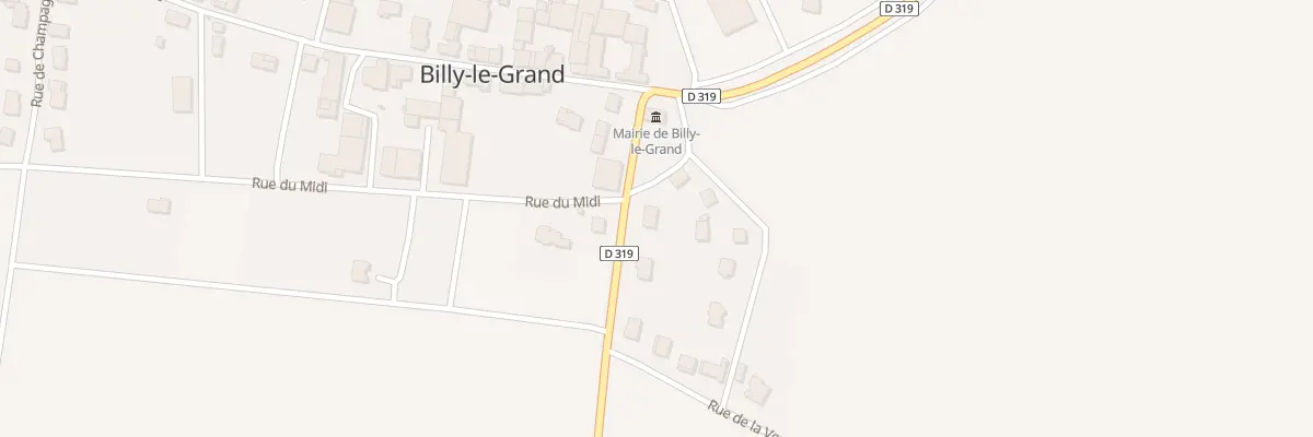 Plan du 1 Rue de Vaudemange à Billy-le-Grand