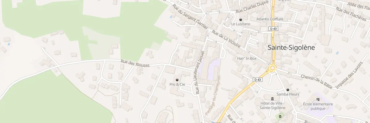 Plan du 6 Rue des Riouses à Sainte-Sigolène