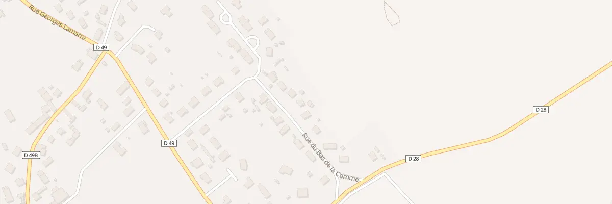 Plan du 10 Rue du Bas de la Comme à Villemoyenne