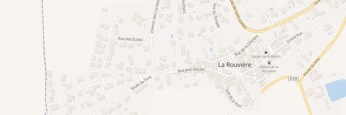 Plan du 20 Rue Jean Moulin à La Rouvière