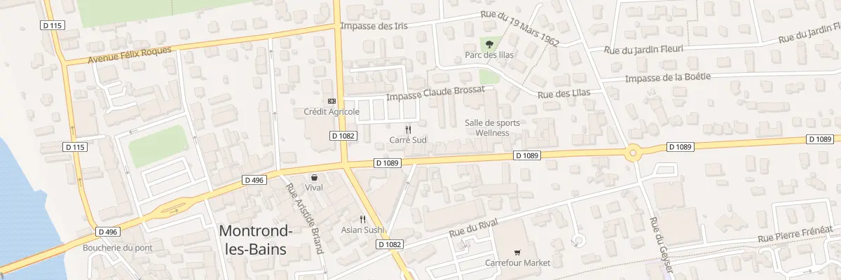 Plan du 83 Av de la Gare à Montrond-les-Bains