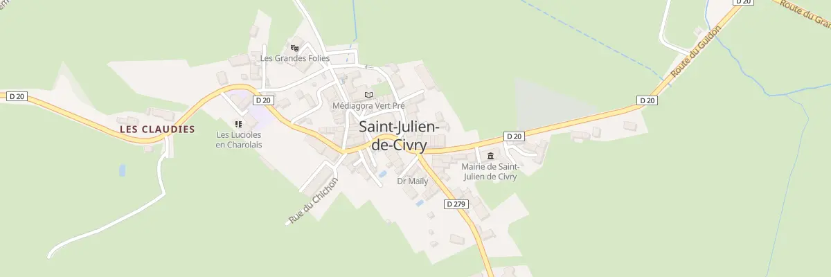 Plan du 1 Rte du Guidon à Saint-Julien-de-Civry
