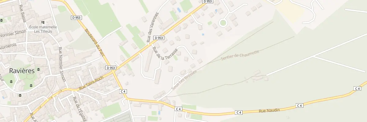 Plan du 8 Rue de la Terrasse à Ravières
