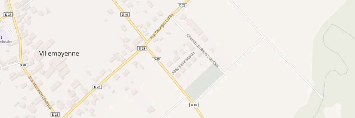 Plan du 7 Rue de la Croix Blanche à Villemoyenne