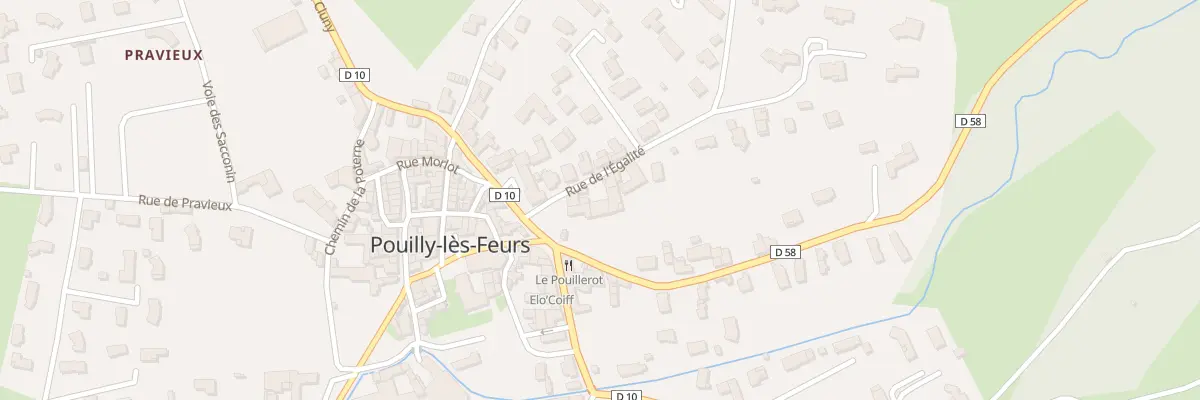 Plan du 60 Rue de l’Égalité à Pouilly-lès-Feurs