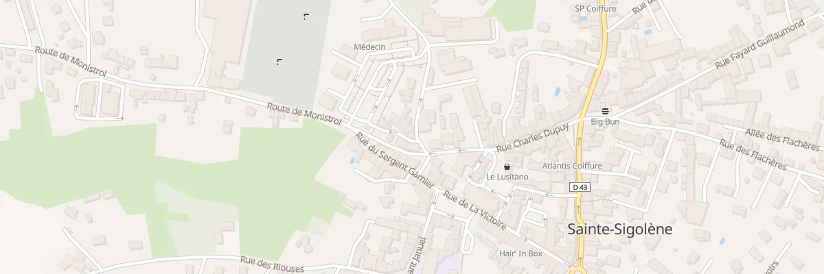 Plan du 1 Rue du Calvaire à Sainte-Sigolène