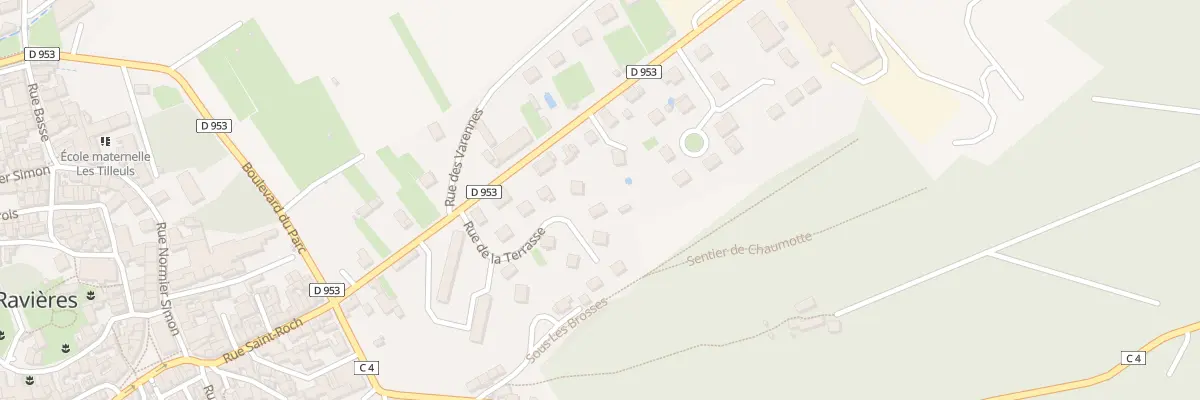 Plan du 9 Rue de la Terrasse à Ravières