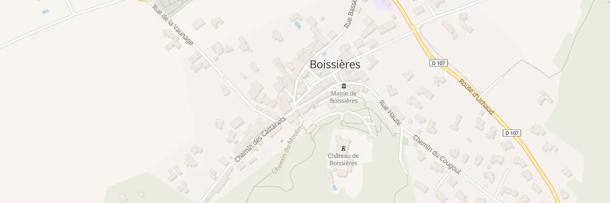 Plan du 11 Rue Haute à Boissières
