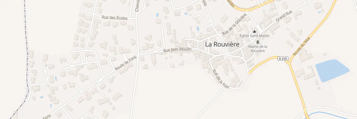 Plan du 23 Rue Jean Moulin à La Rouvière