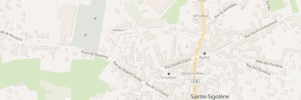 Plan du 2 Av Eugène Cornillon à Sainte-Sigolène