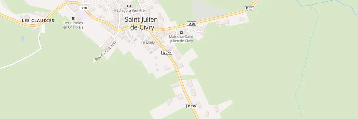 Plan du 107 Rte d’Amanzé à Saint-Julien-de-Civry