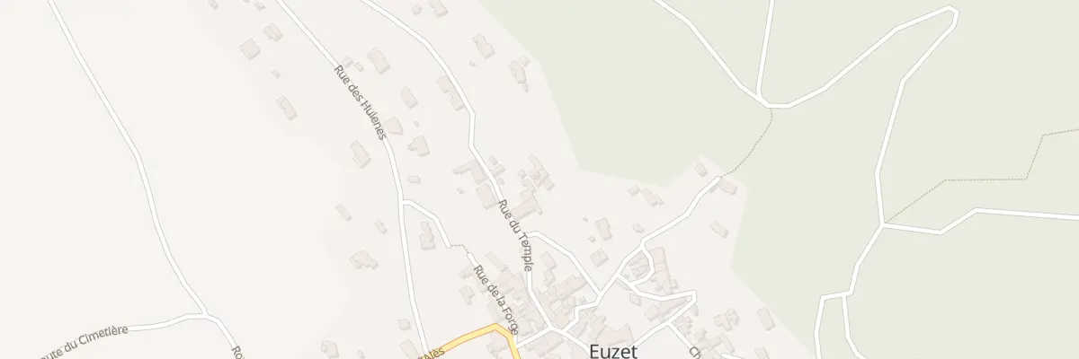 Plan de la Rue du Temple à Euzet