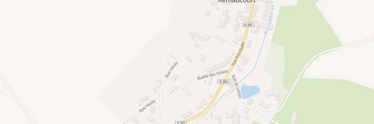 Plan du 4 Rue Haute à Remaucourt