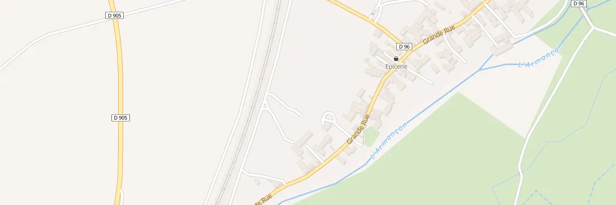 Plan de Derriere La Grange Boyau à Perrigny-sur-Armançon