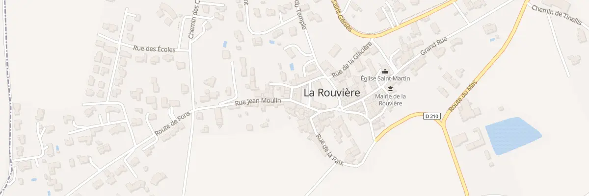 Plan du 8 Rue Jean Moulin à La Rouvière