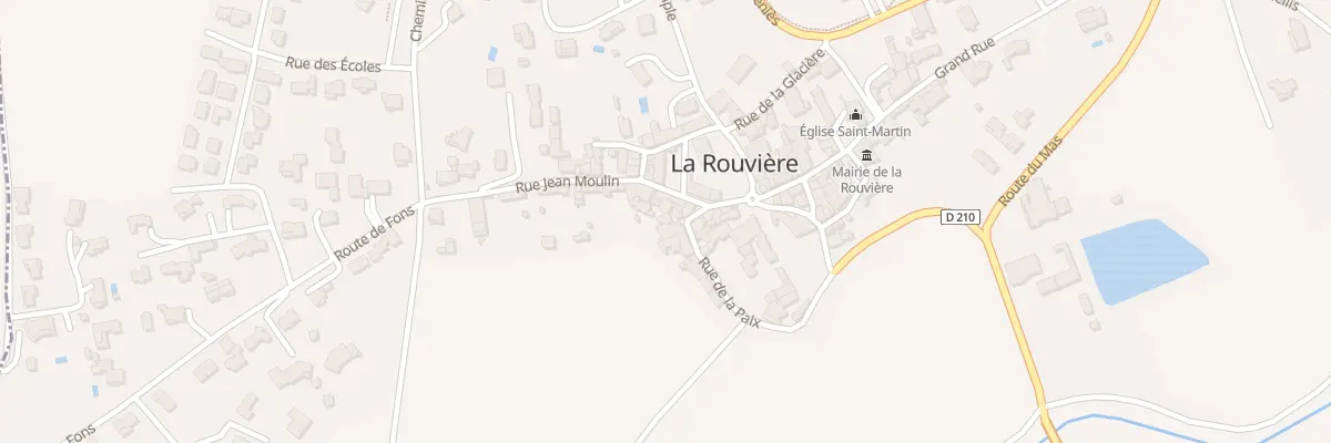Plan du 6 Rue de la Paix à La Rouvière