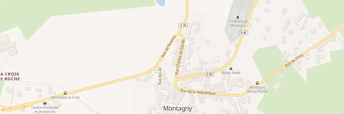 Plan du 67 Rue Charles de Gaulle à Montagny