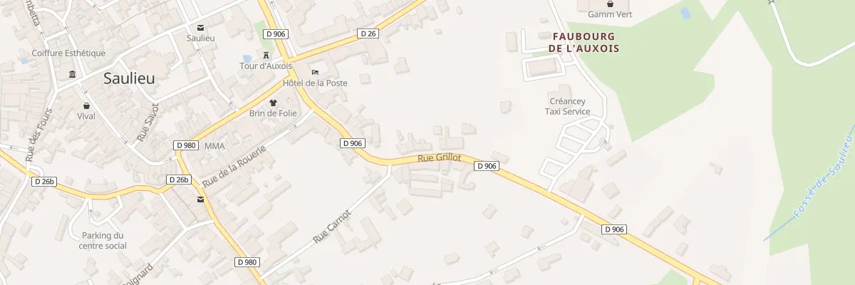 Plan du 25 Rue Grillot à Saulieu