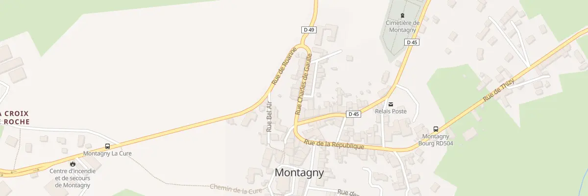 Plan du 43 Rue Charles de Gaulle à Montagny