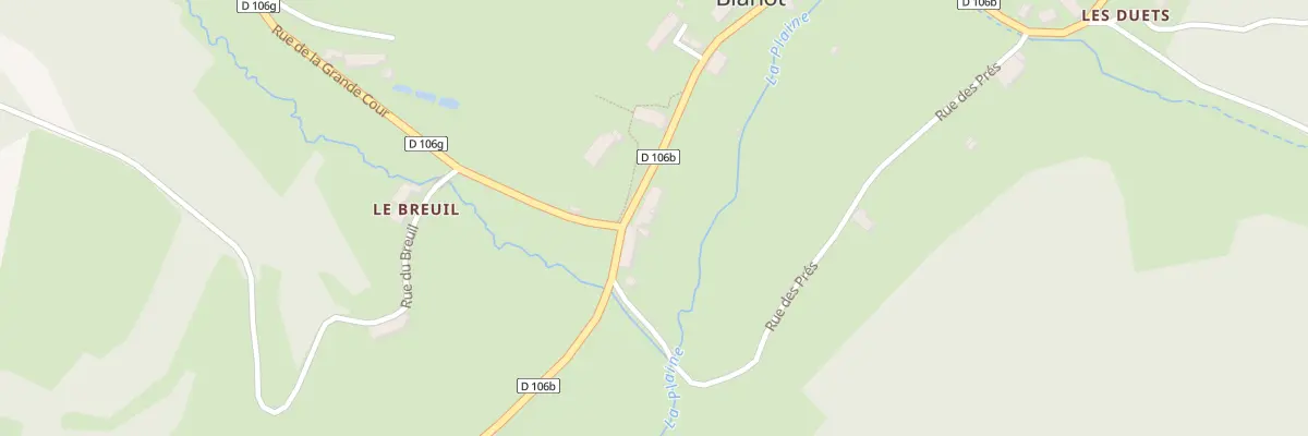 Plan du 7 Rue de l’Eglise à Blanot
