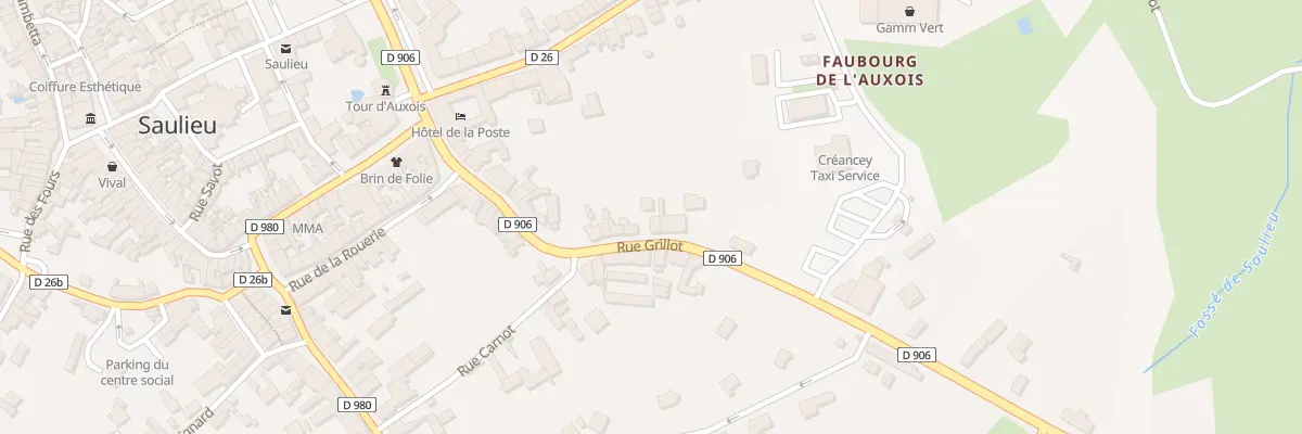 Plan du 27 Rue Grillot à Saulieu