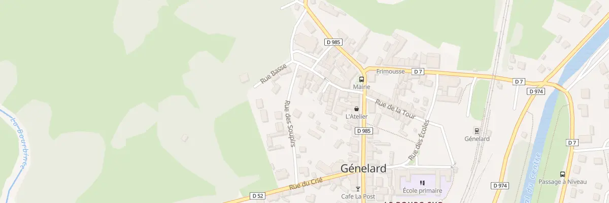 Plan du 27 Rue de l’Eglise à Génelard