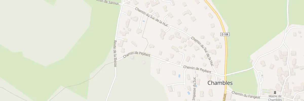 Plan du 258 Che de Peybert à Chambles
