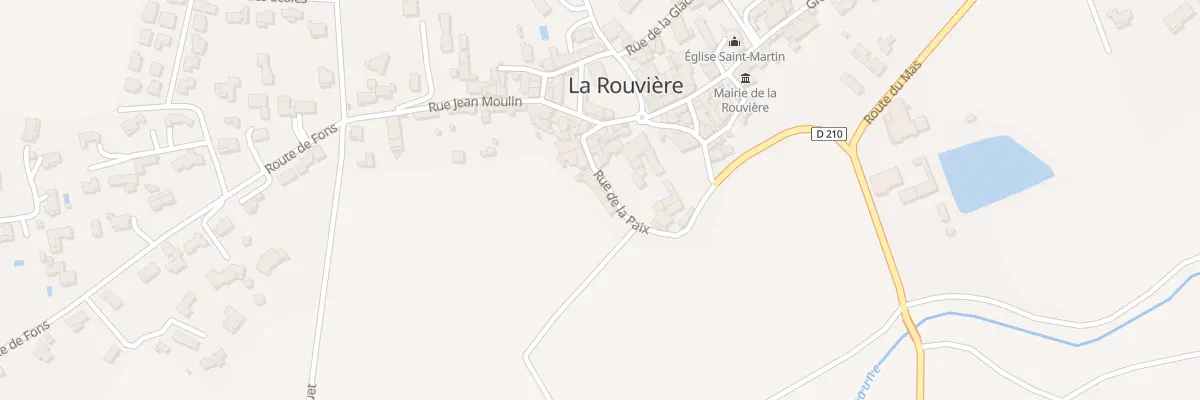 Plan du 18 Rue de la Paix à La Rouvière