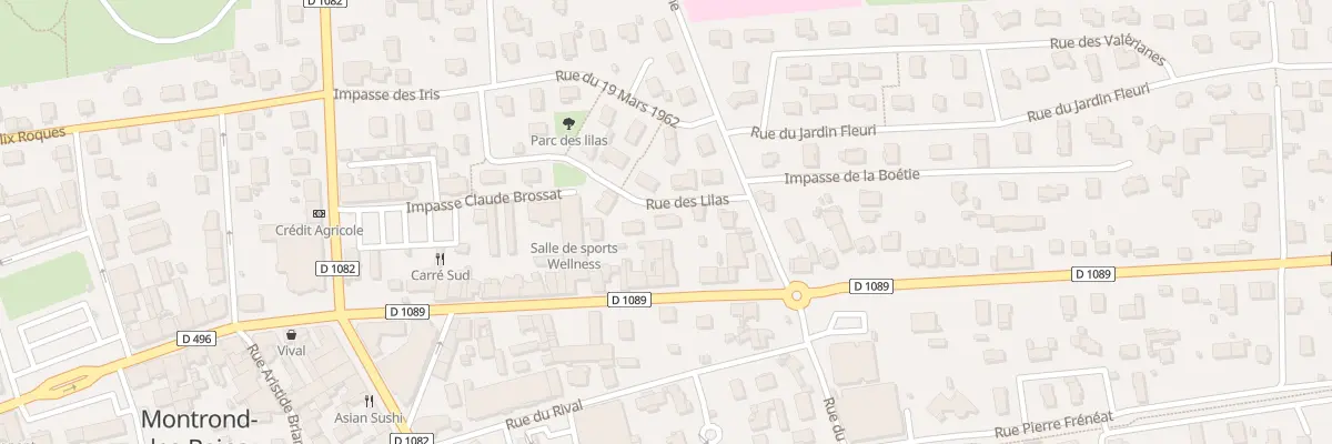Plan du 69 Rue des Lilas à Montrond-les-Bains