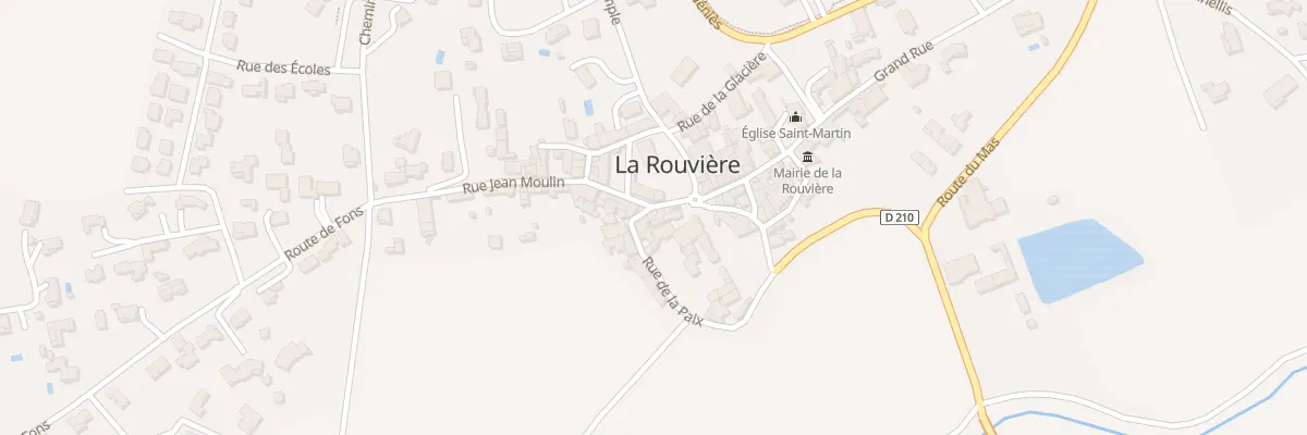Plan du 1 Rue de la Paix à La Rouvière