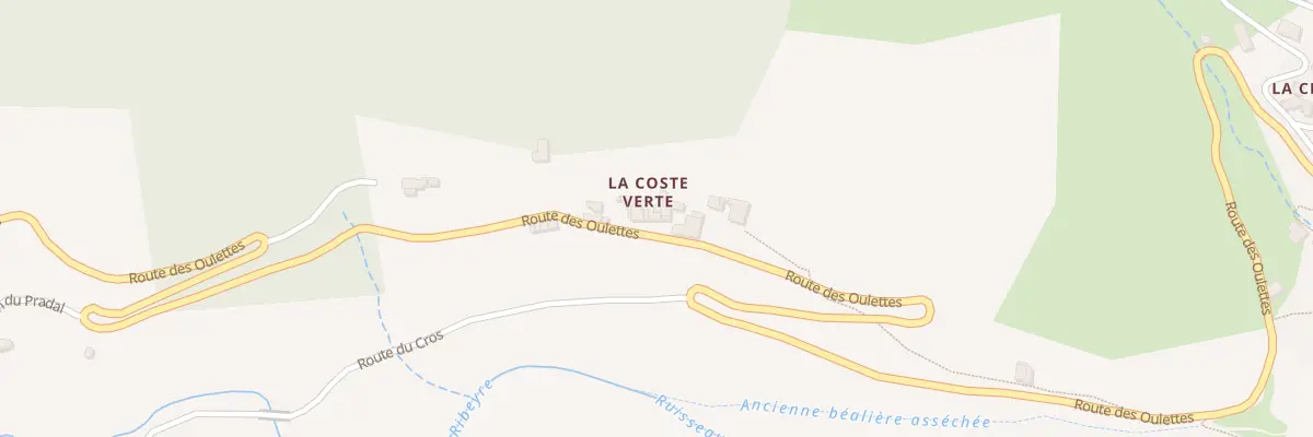 Plan du 5032 Coste Verte à Burzet