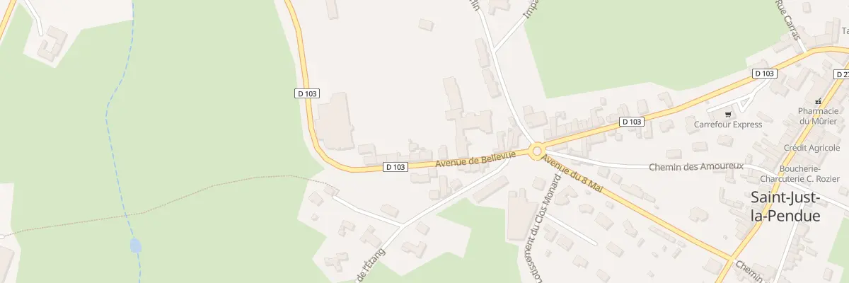 Plan du 127 Av de Bellevue à Saint-Just-la-Pendue