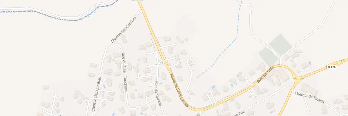 Plan du 194 Rte de Saint-géniès à La Rouvière