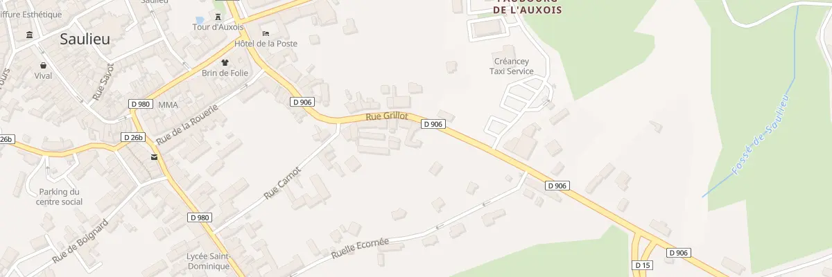 Plan du 24 Rue Grillot à Saulieu
