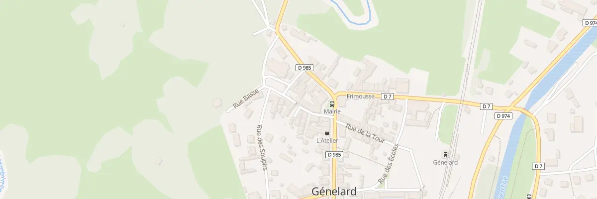 Plan du 10 Rue de l’Eglise à Génelard