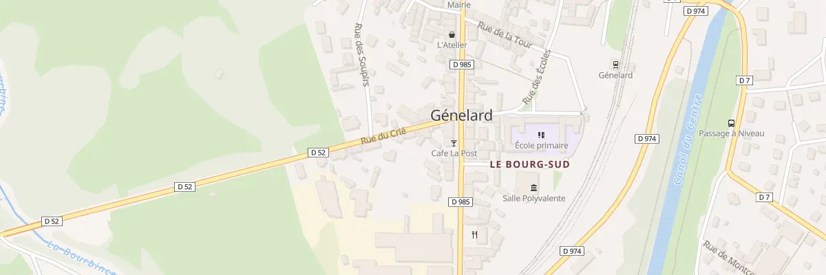 Plan du 3 Rue du Crié à Génelard