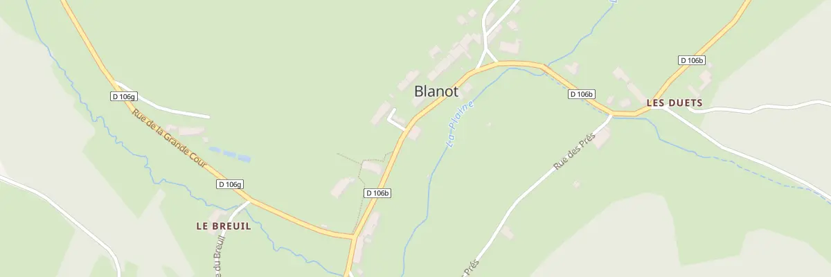 Plan du 5083 Blanot à Blanot