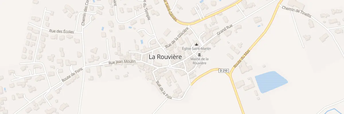 Plan du 8 Pl de la République à La Rouvière