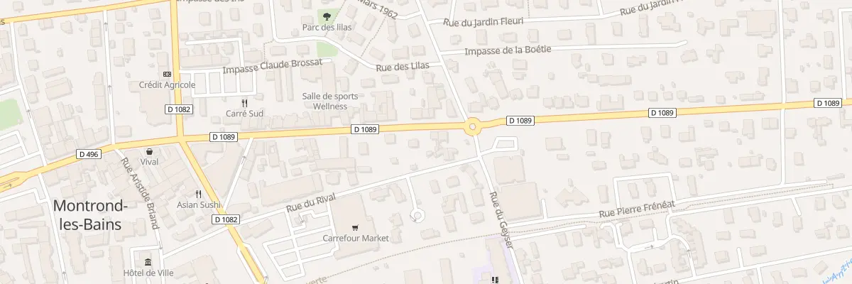 Plan du 274 Av de la Gare à Montrond-les-Bains