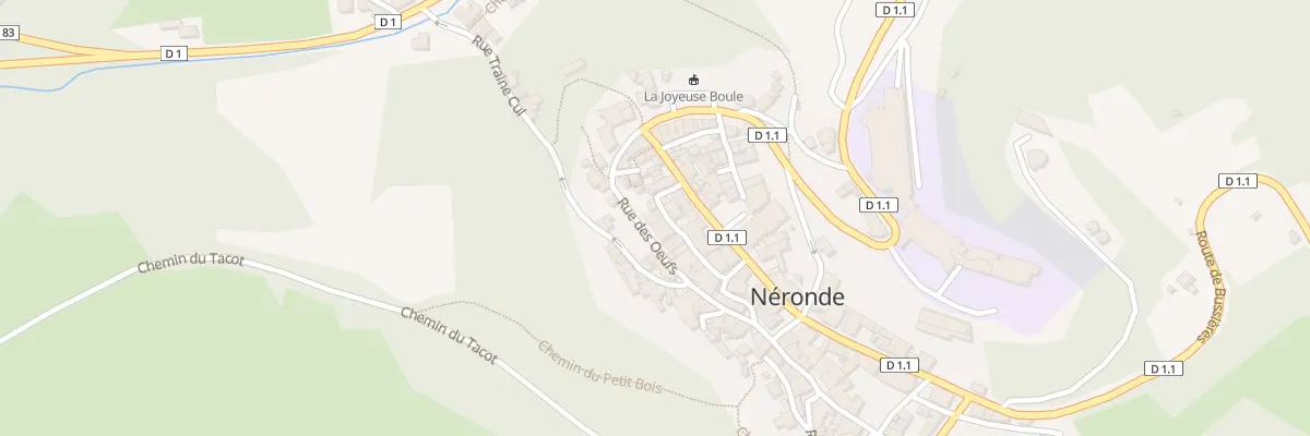 Plan du 5080 Le Bourg à Néronde