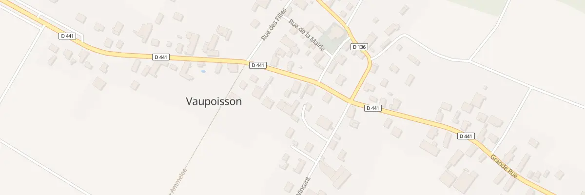 Plan du 24 Gr Grande Rue à Vaupoisson