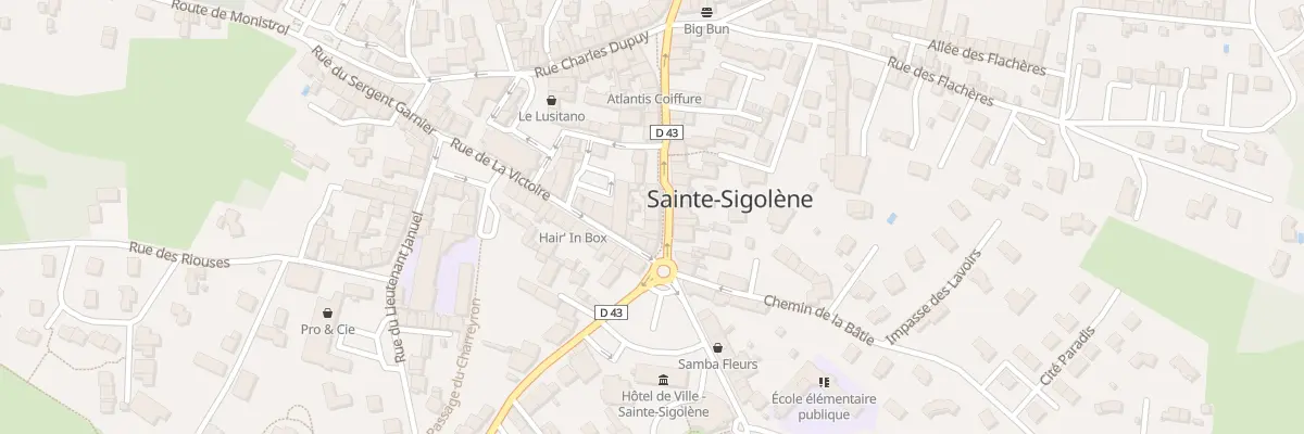 Plan du 5 Rue Notre-Dame des Anges à Sainte-Sigolène