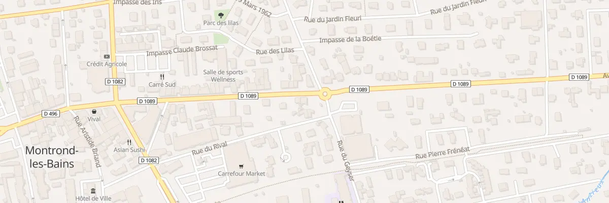 Plan du 306 Av de la Gare à Montrond-les-Bains